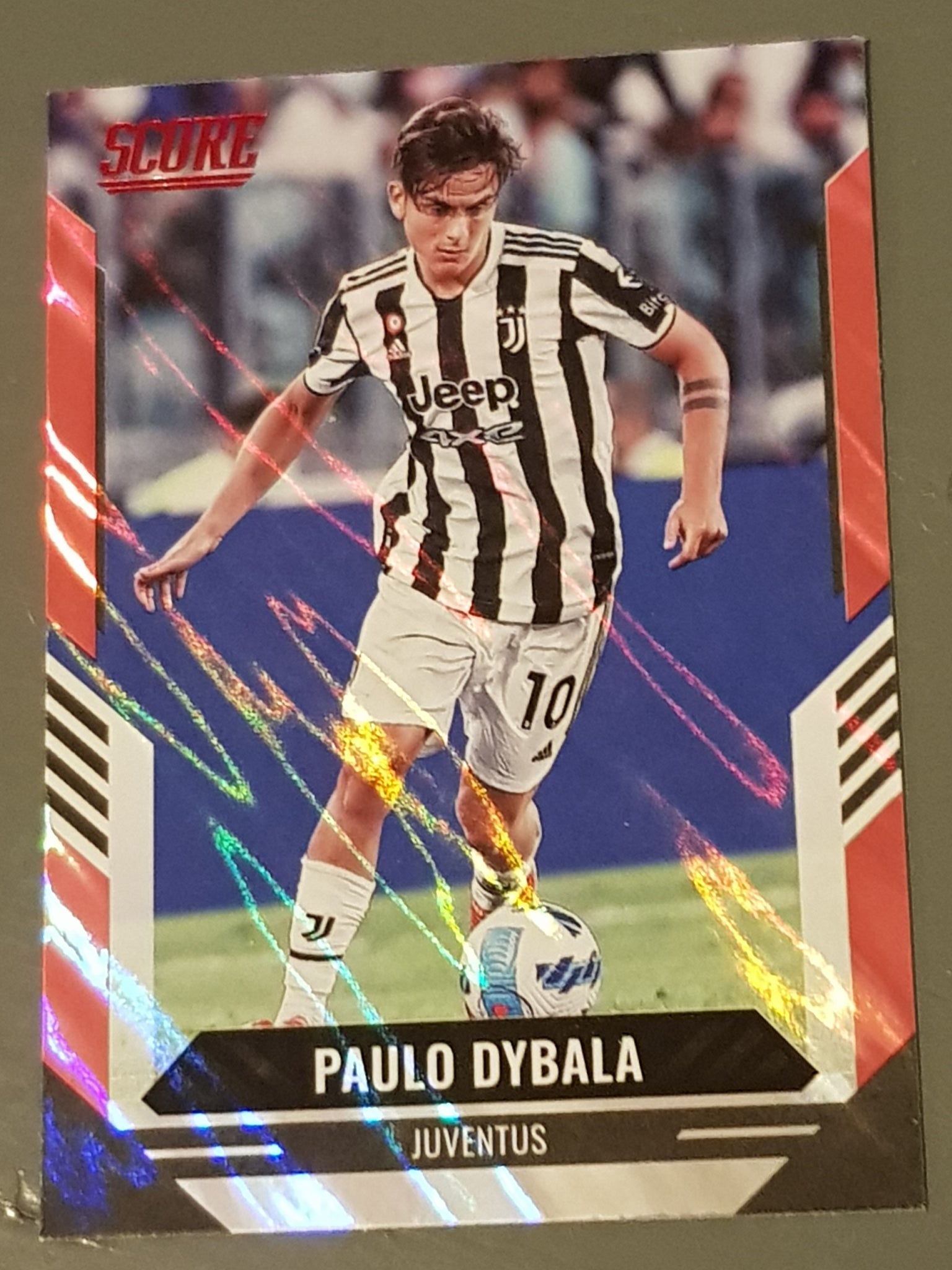 2021-22 Panini Score FIFA Paulo Dybala #132 Red Lava Parallel Trading Card