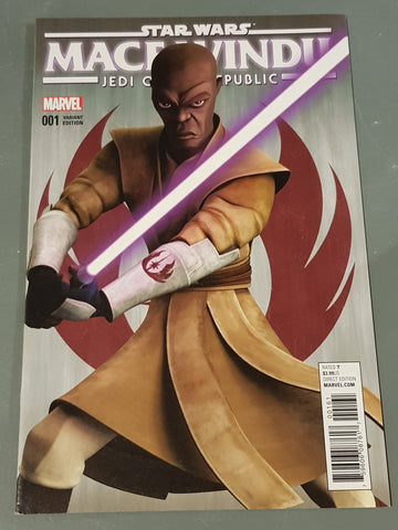 Star Wars Mace Windu Jedi of the Republic #1 NM- Animation Variant