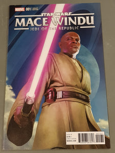 Star Wars Mace Windu Jedi of the Republic #1 NM- 1/10 Rahzzah Variant