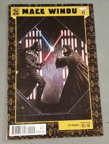 Star Wars Mace Windu Jedi of the Republic #2 NM- Adi Granov 40th Anniversary Variant