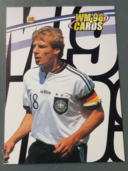 Panini WM 98 Cards Jürgen Klinsmann #35 Trading Card