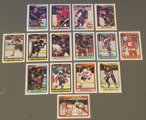 1990 Topps NHL Hockey (15) Trading Card Lot