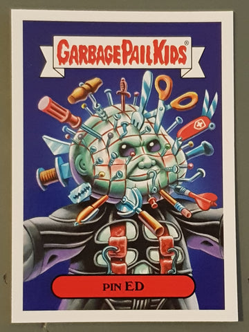 Garbage Pail Kids Oh the Horror-Ible 80s Horror #1a - Pin Ed Trading Card