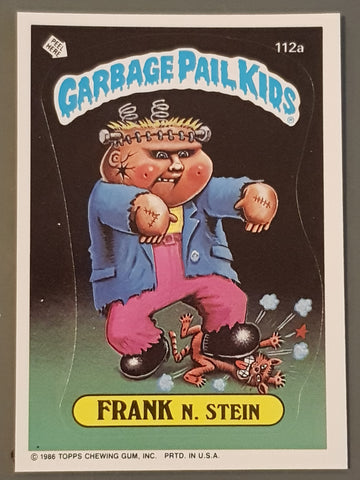 Garbage Pail Kids Original Series 3 #112a - Frank N. Stein Sticker