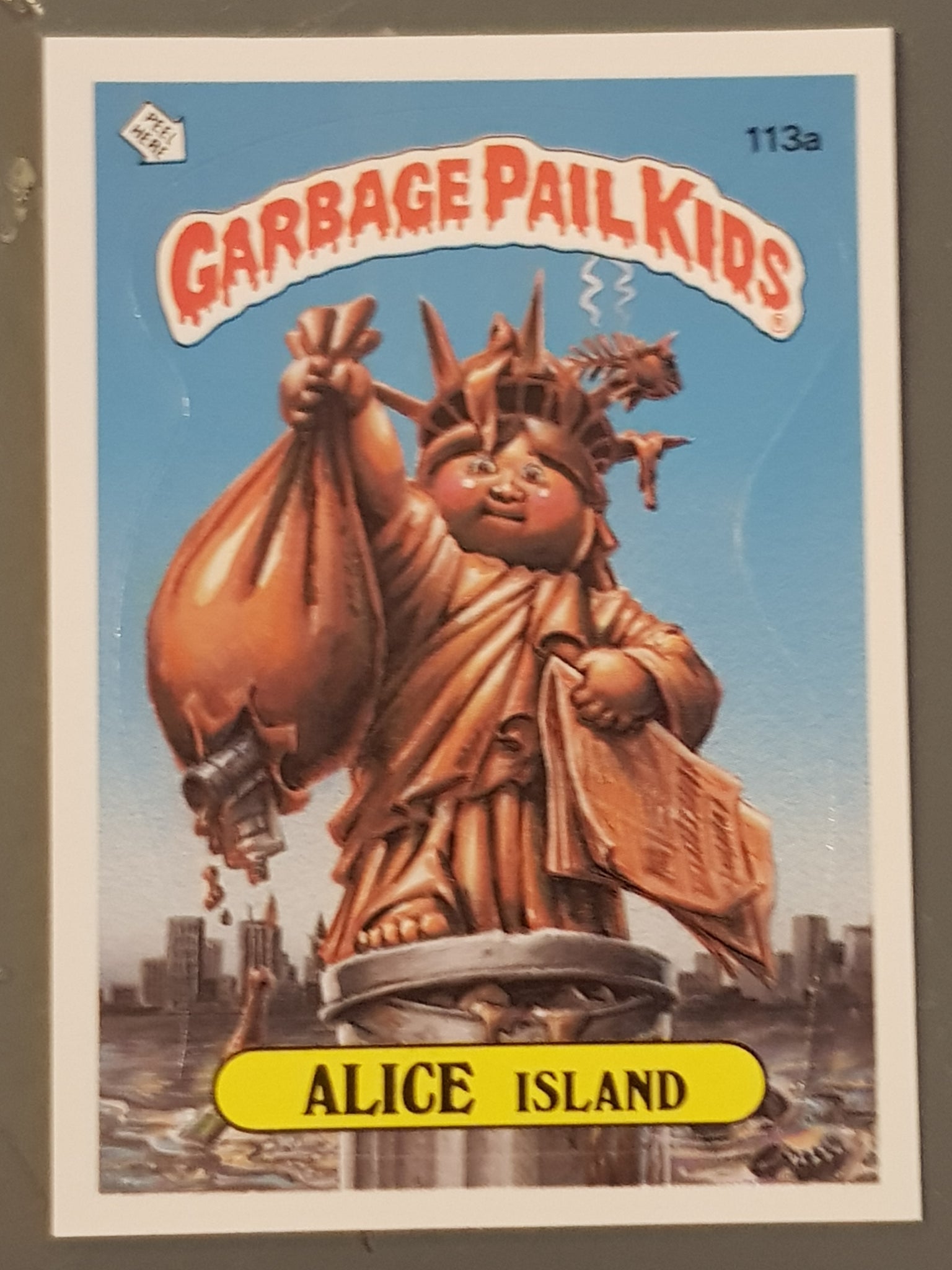 Garbage Pail Kids Original Series 3 #113a - Alice Island Sticker