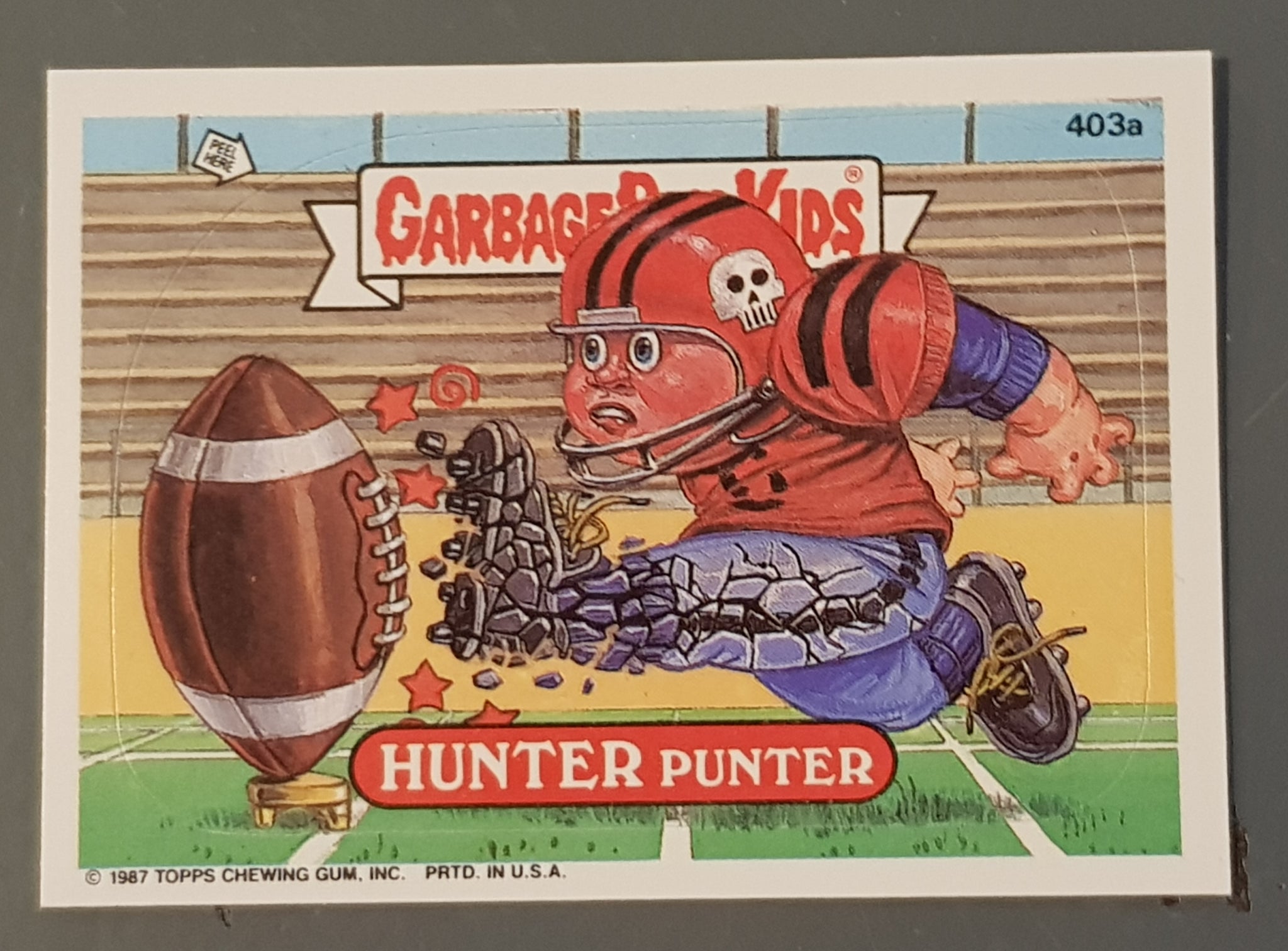 Garbage Pail Kids Original Series 10 #403a - Hunter Punter Sticker