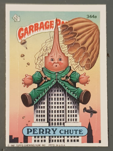 Garbage Pail Kids Original Series 9 #344a - Perry Chute Sticker