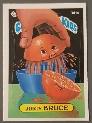 Garbage Pail Kids Original Series 9 #341a - Juicy Bruce Sticker