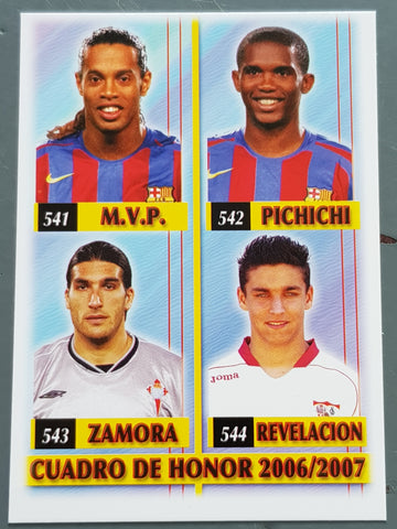 2006 Las Fichas de La Liga Mundicromo Ronaldinho/Eto'o/Ronaldo #445 Trading Card