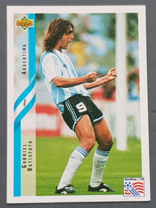 1994 Upper Deck World Cup USA 94 Gabriel Batistuta #255 Trading Card