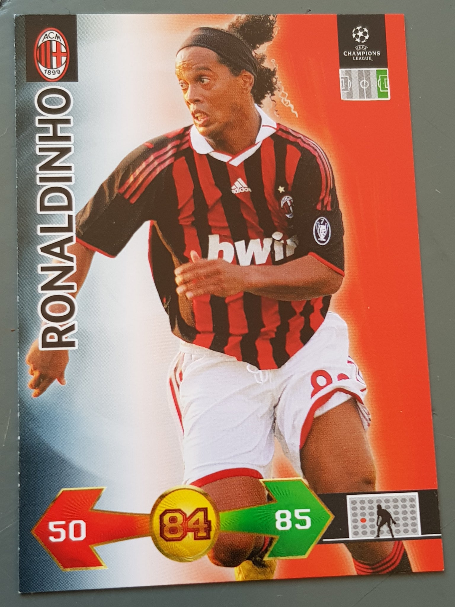 2009-10 Panini Champions League Super Strikes Ronaldinho Trading Card