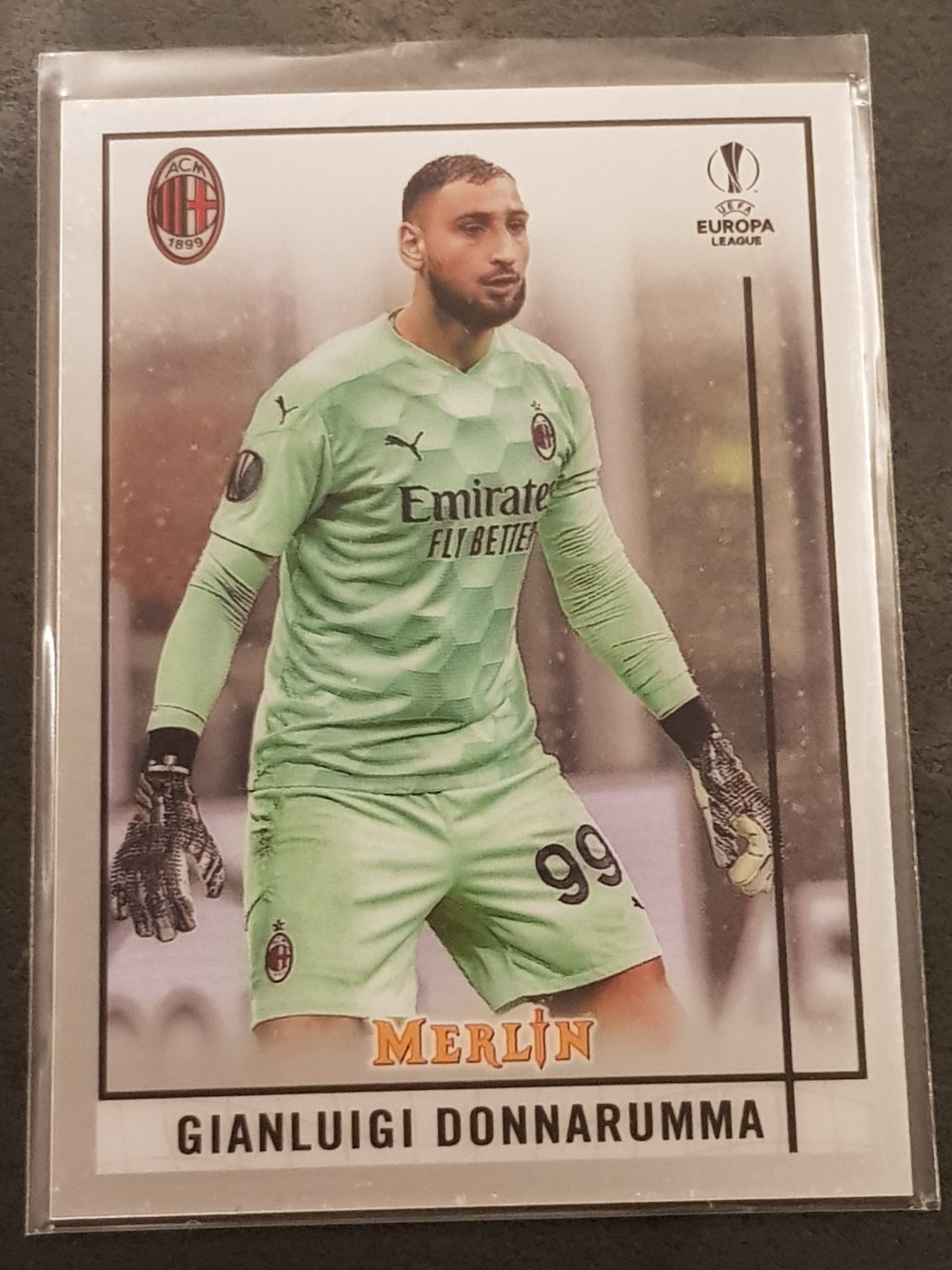 2020-21 Topps Merlin Chrome UEFA Champions League Gianluigi Donnarumma #77 Trading Card