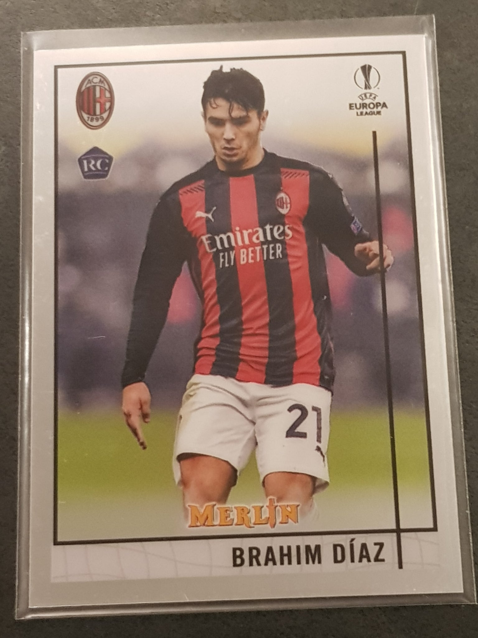 2020-21 Topps Merlin Chrome UEFA Champions League Brahim Diaz #97 Rookie Card