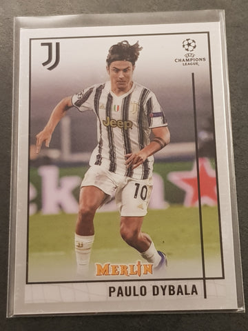 2020-21 Topps Merlin Chrome UEFA Champions League Paulo Dybala #54 Trading Card