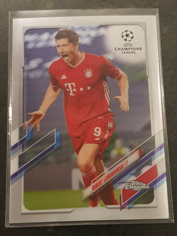 2020-21 Topps Chrome Champions League Robert Lewandowski #50 Trading Card