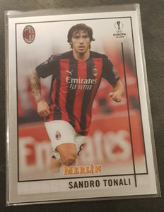 2020-21 Topps Merlin Chrome UEFA Champions League Sandro Tonali #48 Trading Card