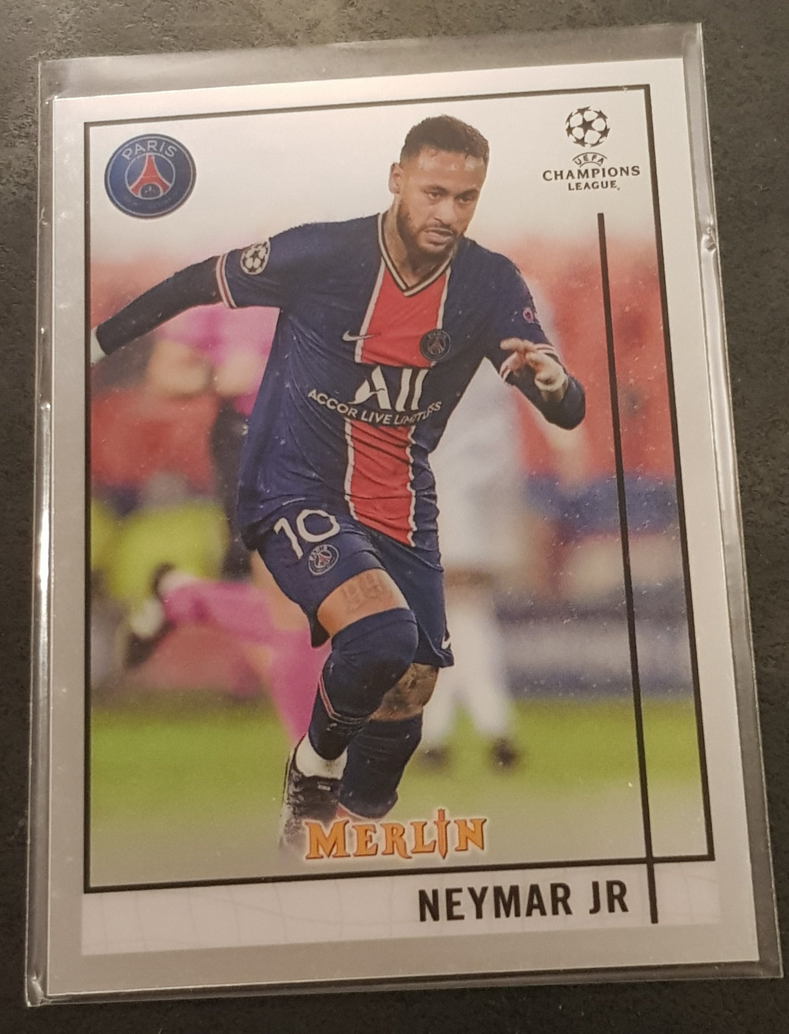 2020-21 Topps Merlin Chrome UEFA Champions League Neymar Jr. #58 Trading Card