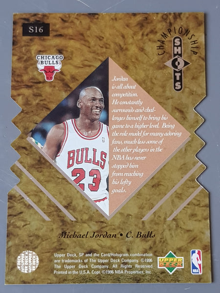 1995-96 Upper Deck SP Championship Shots Michael Jordan #S16 Trading Card