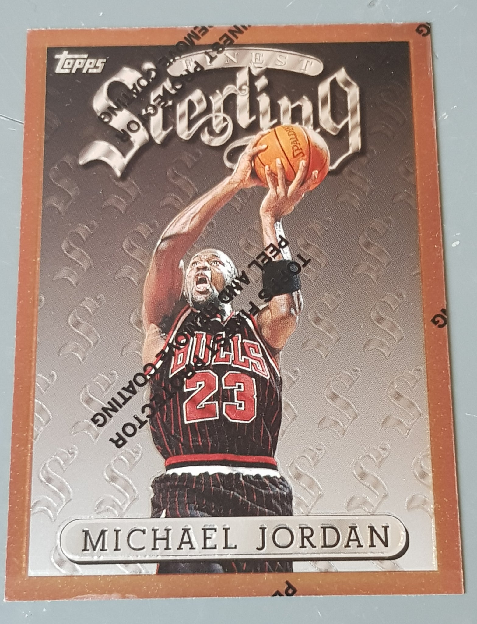 Topps finest michael on sale jordan