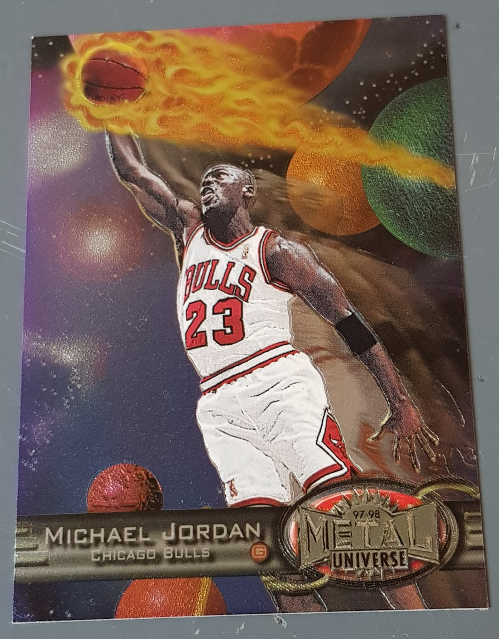 1997-98 Fleer Metal Universe Championship Michael Jordan #23 Trading Card