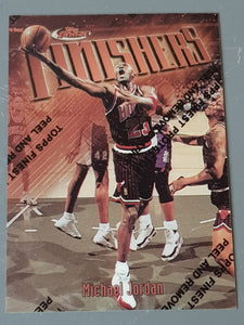 1997 Topps Finest Michael Jordan #39 Finishers Trading Card