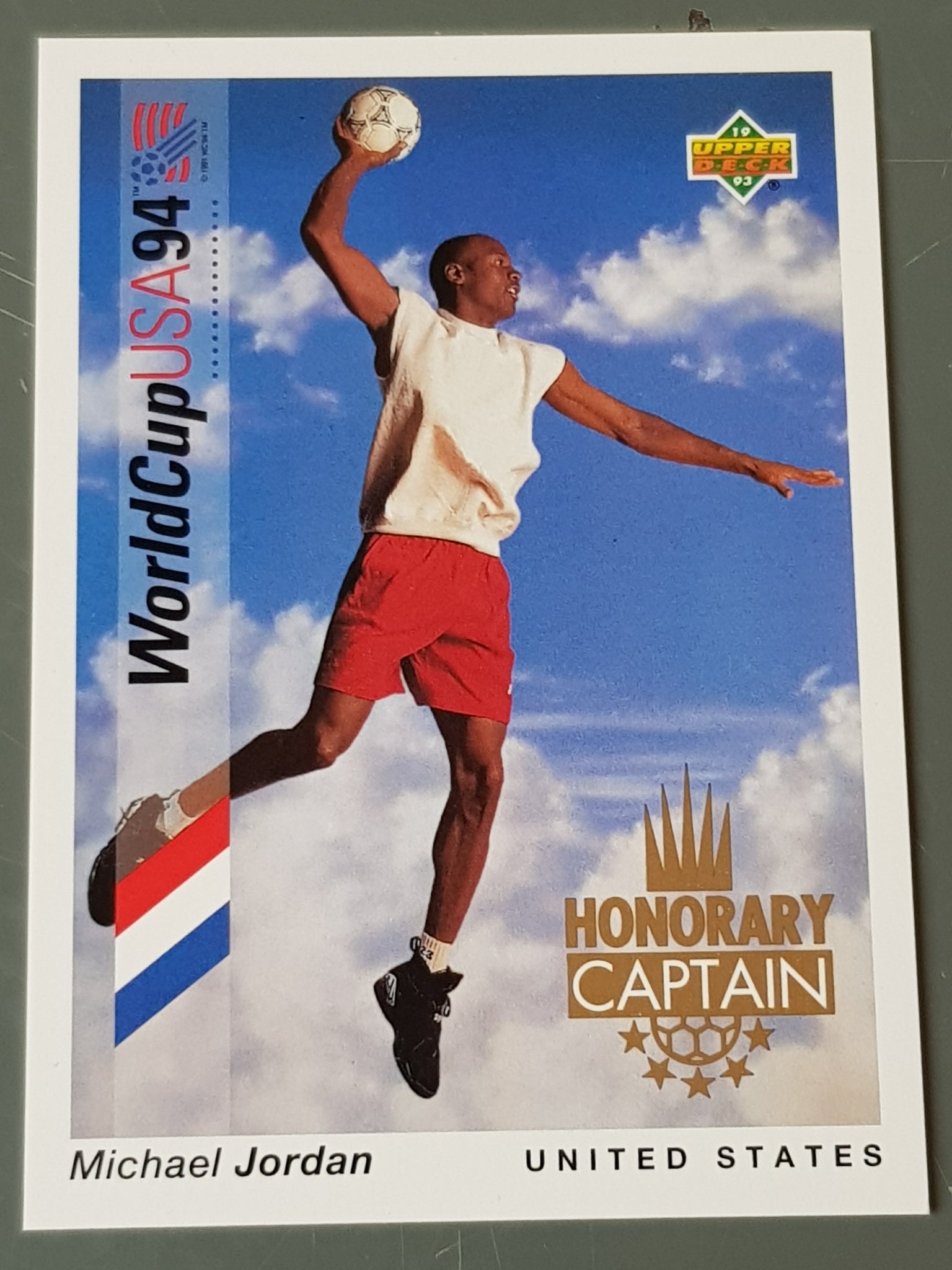 1994 Upper Deck World Cup USA 94 Michael Jordan Honorary Captain #HC3 Trading Card