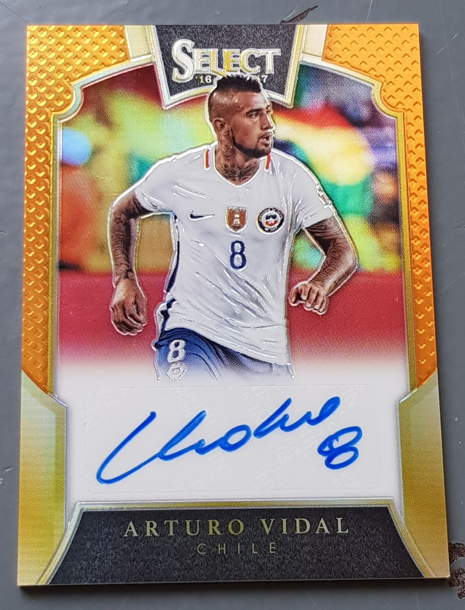 2016-2017 Panini Select Soccer Arturo Vidal /75 #S-AV Autograph Trading Card