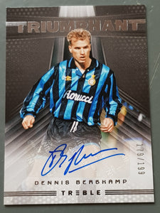 2018-2019 Panini Treble Soccer Dennis Bergkamp /199 #T-DB Autograph Trading Card