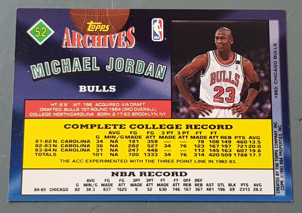1993-94 Topps Archives Michael Jordan #52 Trading Card