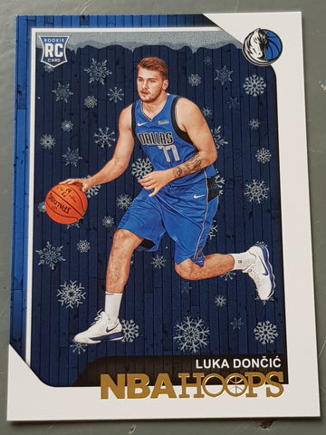 2018-19 Panini NBA Hoops Luka Doncic #268 Gold Rookie Card
