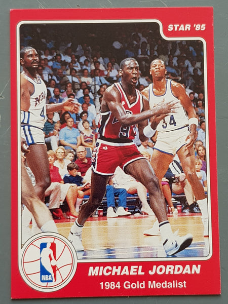 1985 Star Michael Jordan Olympic Gold Medalist #1-10 Trading Card Set