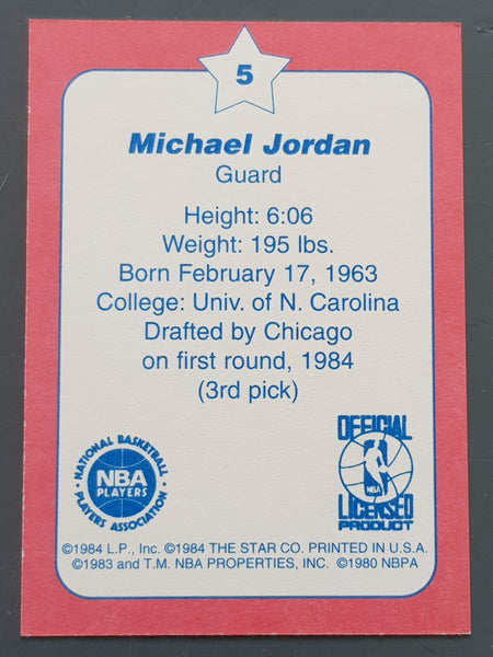 1985 Star Michael Jordan Olympic Gold Medalist #1-10 Trading Card Set