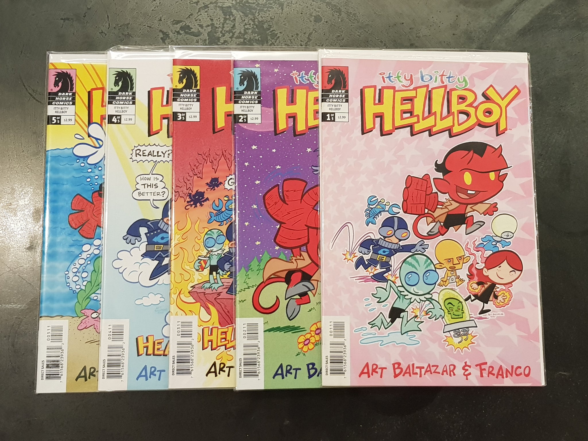 Itty Bitty Hellboy #1-4 NM Complete Set