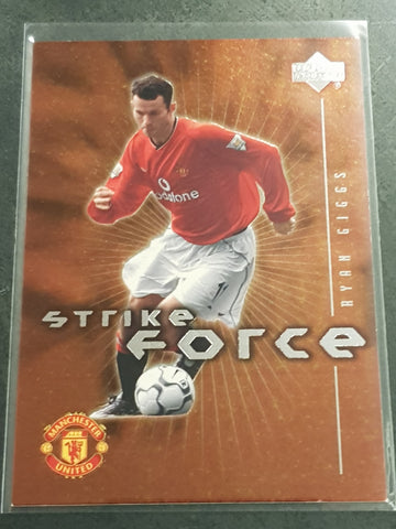 2001-02 Upper Deck Manchester United Strike Force Ryan Giggs #SF4 Trading Card