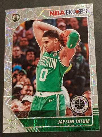 2019-20 Panini NBA Hoops Premium Stock Jason Tatum #6 Silver Laser Trading Card