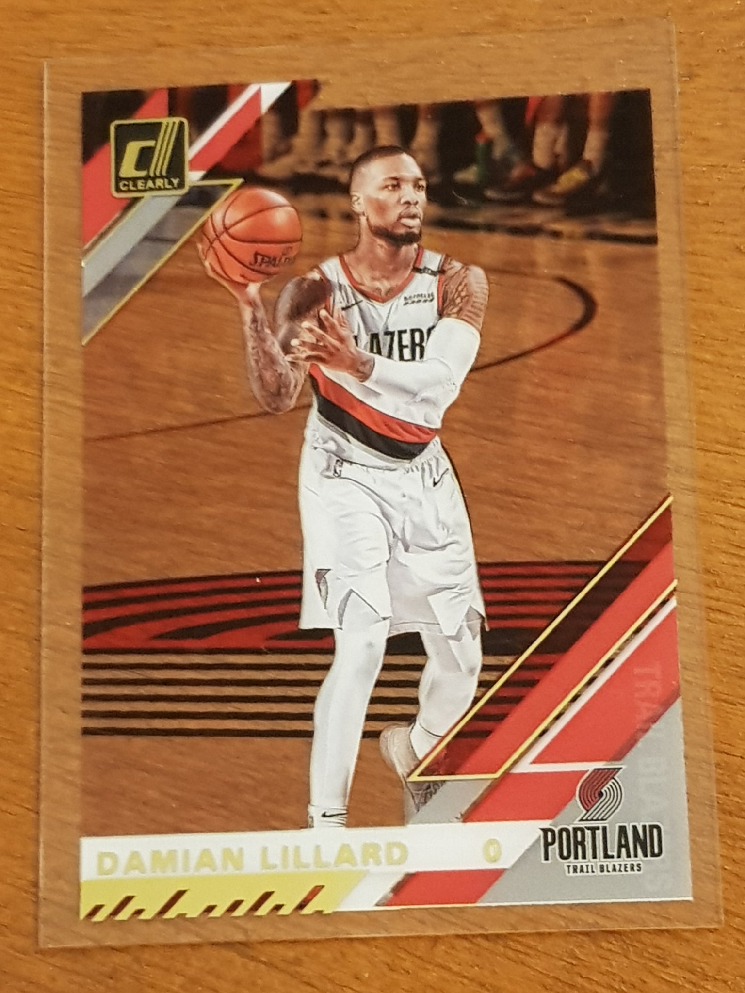 2020-21 Panini Clearly Donruss Basketball Damian Lillard #20 Trading Card