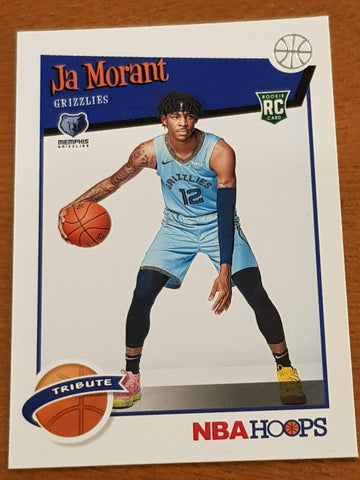 2019-20 Panini NBA Hoops Ja Morant #297 Rookie Card