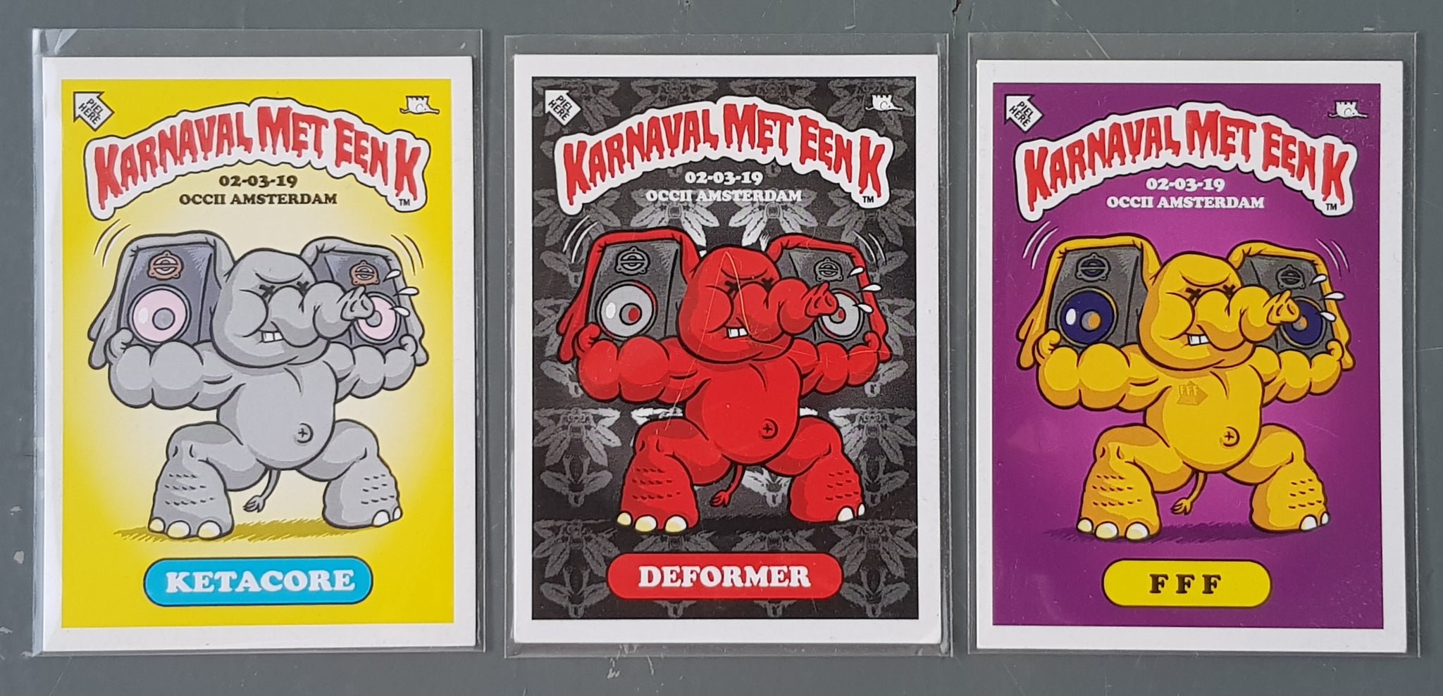 Karnaval met een K Promo Card Set (Garbage Pail Kids like)