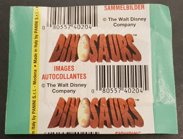 1991 Panini Disney's Dinosaurs Sealed Sticker Pack
