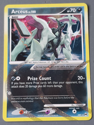 Pokemon Platinum Arceus #AR1 Holo Trading Card