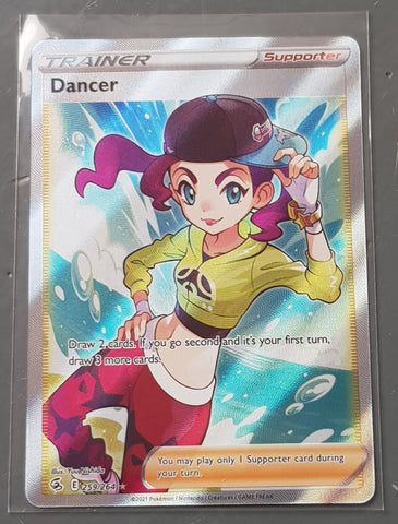 Pokemon Sword and Shield Fusion Strike Dancer Full #259/264 Art Rare Foil Trading Card