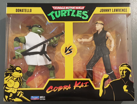 Teenage Mutant Ninja Turtles vs Cobra Kai Donatello/Johnny Lawrence Action Figure 2-Pack