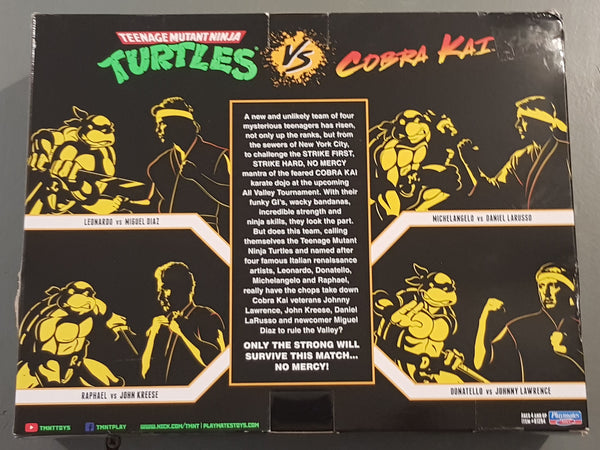 Teenage Mutant Ninja Turtles vs Cobra Kai Donatello/Johnny Lawrence Action Figure 2-Pack