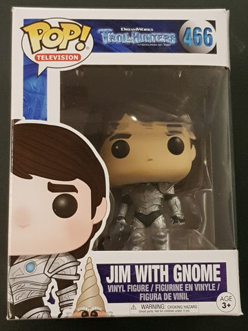 Funko Pop! Trollhunters Jim with Gnome #466 Vinyl Figure