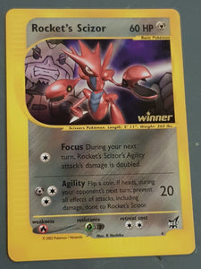 Pokemon Rocket's Scizor #4 "Winner" Trading Card