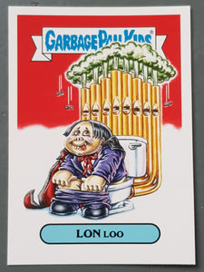 Garbage Pail Kids Oh the Horror-Ible Classic Film Monster #3a - Lon Loo Trading Card
