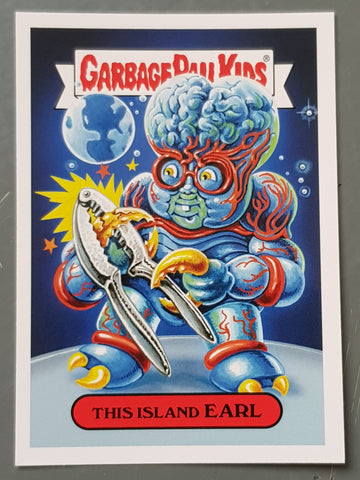 Garbage Pail Kids Oh the Horror-Ible Retro Sci-Fi #6a - This Island Earl Trading Card