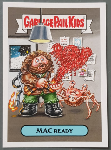 Garbage Pail Kids Oh the Horror-Ible 80s Sci-Fi #9a - Mac Ready Trading Card