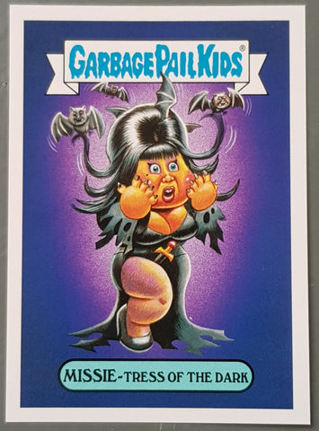 Garbage Pail Kids We Hate the 80s Celebrities #9b - Missie-Tress of the Dark Trading Card