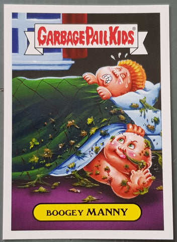 Garbage Pail Kids Oh the Horror-Ible Folklore Monster #8a - Boogey Manny Trading Card